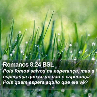 Romanos 8:24 BSL Bible Verse Image