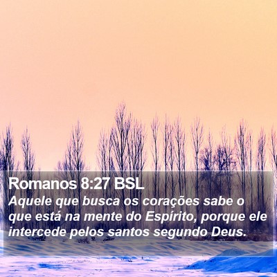 Romanos 8:27 BSL Bible Verse Image