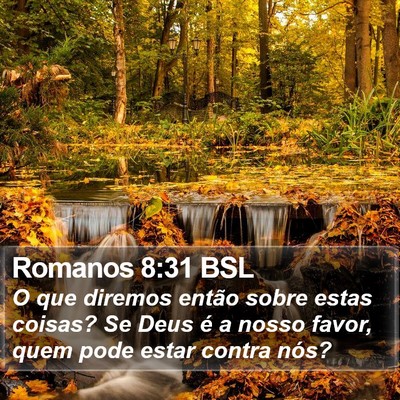 Romanos 8:31 BSL Bible Verse Image