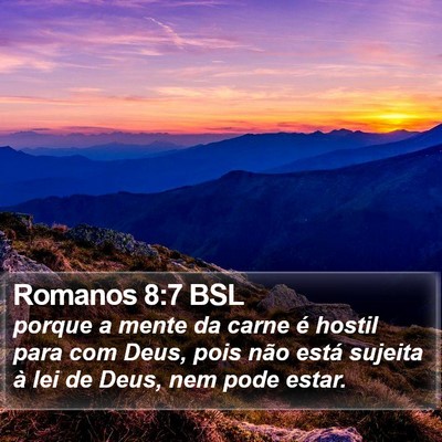 Romanos 8:7 BSL Bible Verse Image