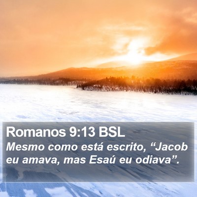Romanos 9:13 BSL Bible Verse Image