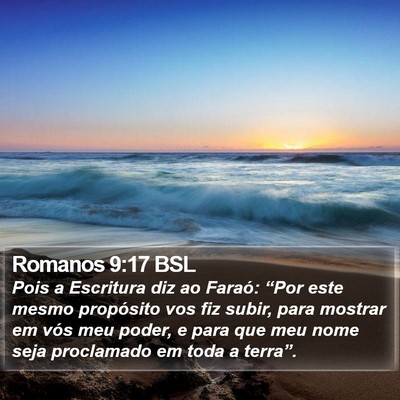 Romanos 9:17 BSL Bible Verse Image