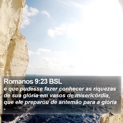 Romanos 9:23 BSL Bible Verse Image