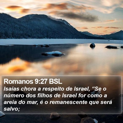 Romanos 9:27 BSL Bible Verse Image