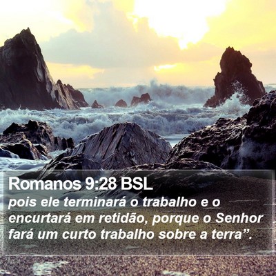 Romanos 9:28 BSL Bible Verse Image