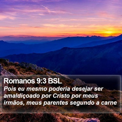 Romanos 9:3 BSL Bible Verse Image