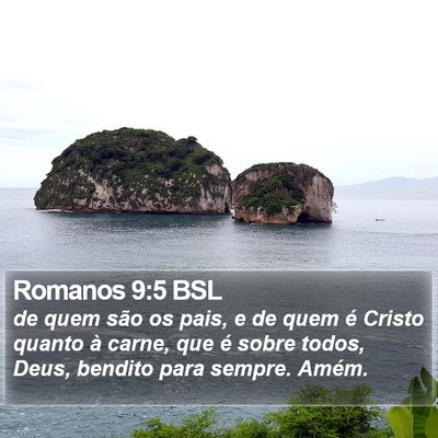 Romanos 9:5 BSL Bible Verse Image