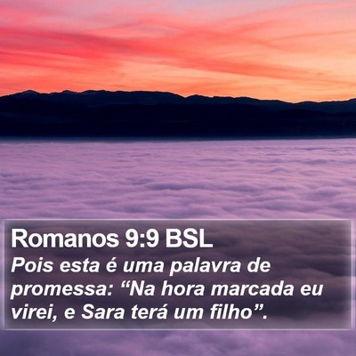 Romanos 9:9 BSL Bible Verse Image