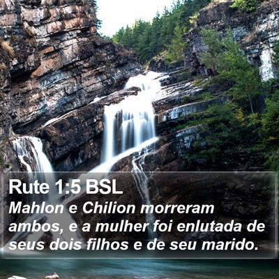 Rute 1:5 BSL Bible Verse Image