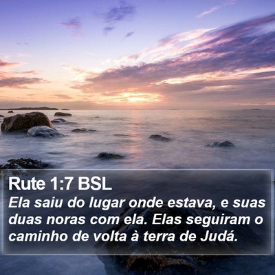 Rute 1:7 BSL Bible Verse Image