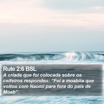 Rute 2:6 BSL Bible Verse Image