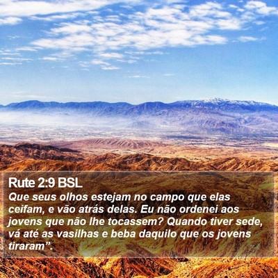 Rute 2:9 BSL Bible Verse Image