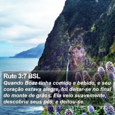 Rute 3:7 BSL Bible Verse Image