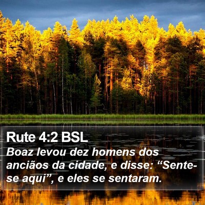 Rute 4:2 BSL Bible Verse Image