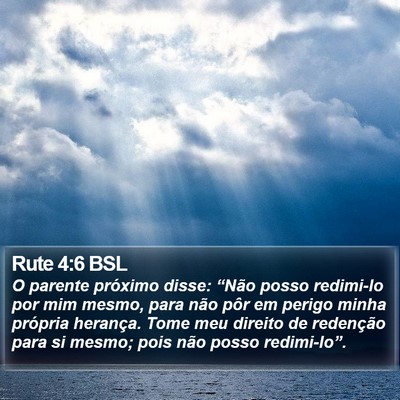 Rute 4:6 BSL Bible Verse Image