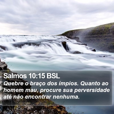Salmos 10:15 BSL Bible Verse Image
