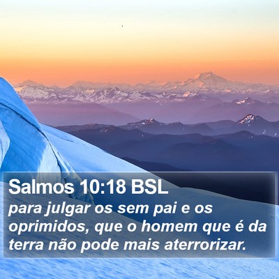 Salmos 10:18 BSL Bible Verse Image