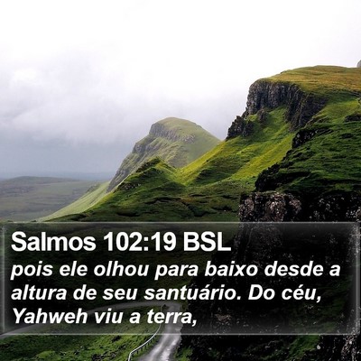 Salmos 102:19 BSL Bible Verse Image