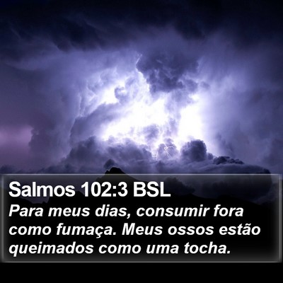 Salmos 102:3 BSL Bible Verse Image