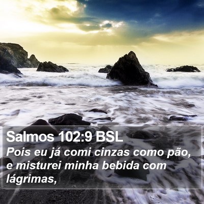 Salmos 102:9 BSL Bible Verse Image