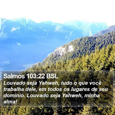 Salmos 103:22 BSL Bible Verse Image
