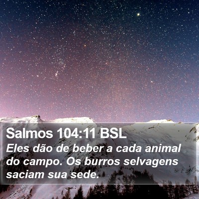 Salmos 104:11 BSL Bible Verse Image