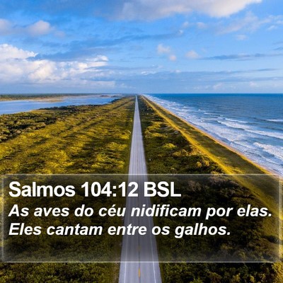 Salmos 104:12 BSL Bible Verse Image