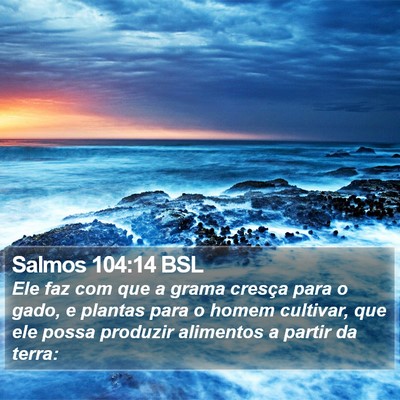 Salmos 104:14 BSL Bible Verse Image