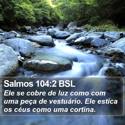 Salmos 104:2 BSL Bible Verse Image
