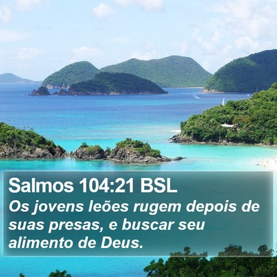 Salmos 104:21 BSL Bible Verse Image