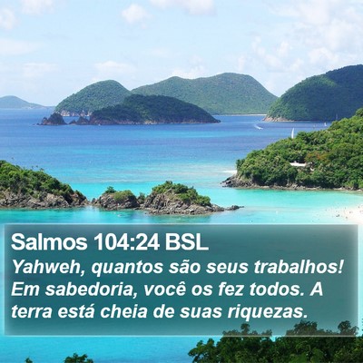 Salmos 104:24 BSL Bible Verse Image