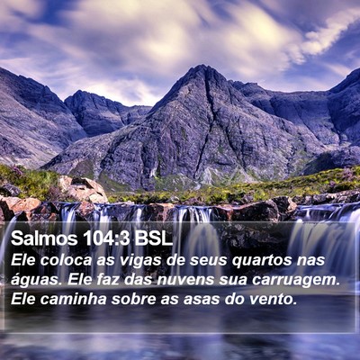 Salmos 104:3 BSL Bible Verse Image