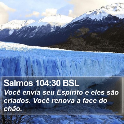 Salmos 104:30 BSL Bible Verse Image