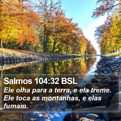 Salmos 104:32 BSL Bible Verse Image