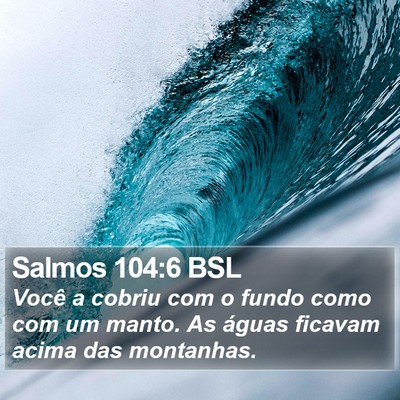 Salmos 104:6 BSL Bible Verse Image
