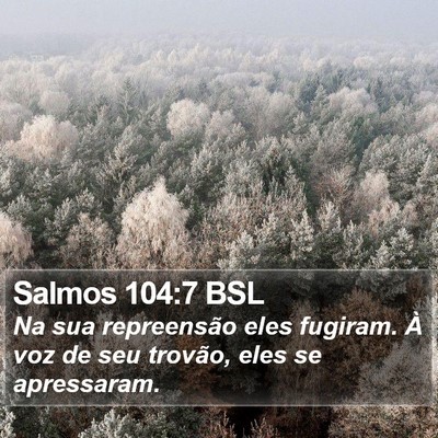 Salmos 104:7 BSL Bible Verse Image