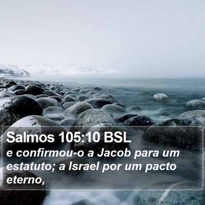 Salmos 105:10 BSL Bible Verse Image