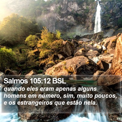Salmos 105:12 BSL Bible Verse Image