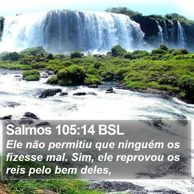 Salmos 105:14 BSL Bible Verse Image