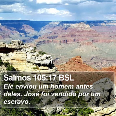 Salmos 105:17 BSL Bible Verse Image