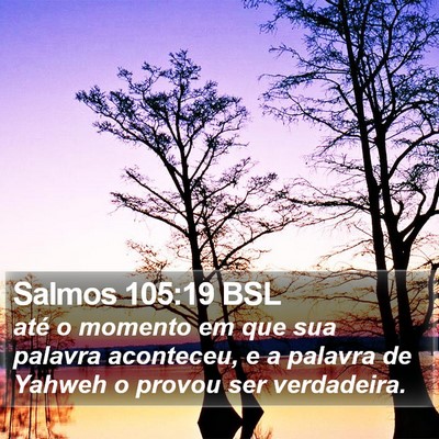 Salmos 105:19 BSL Bible Verse Image