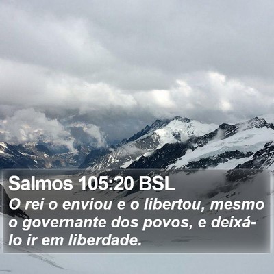 Salmos 105:20 BSL Bible Verse Image