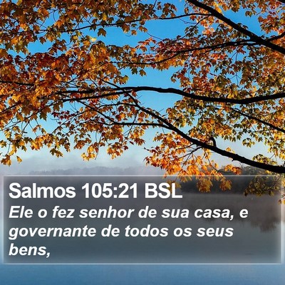 Salmos 105:21 BSL Bible Verse Image