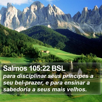 Salmos 105:22 BSL Bible Verse Image