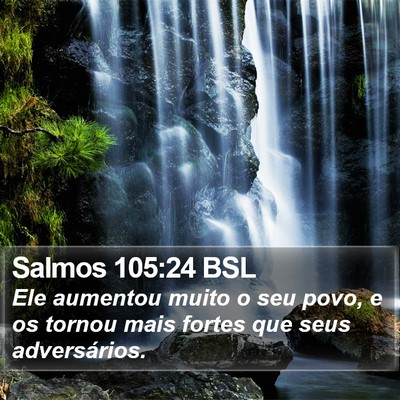 Salmos 105:24 BSL Bible Verse Image