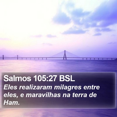 Salmos 105:27 BSL Bible Verse Image