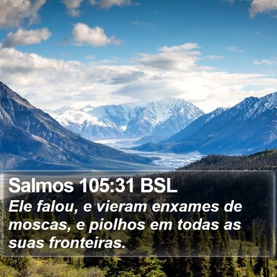 Salmos 105:31 BSL Bible Verse Image