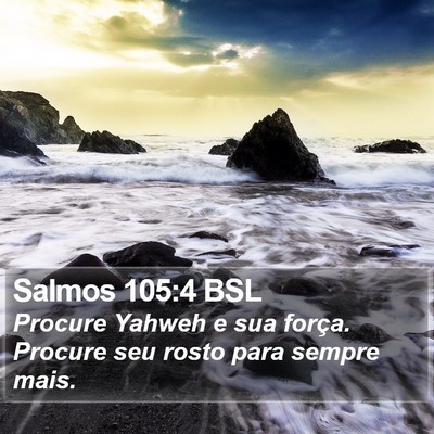 Salmos 105:4 BSL Bible Verse Image