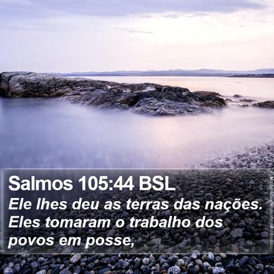 Salmos 105:44 BSL Bible Verse Image