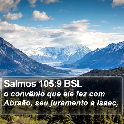 Salmos 105:9 BSL Bible Verse Image